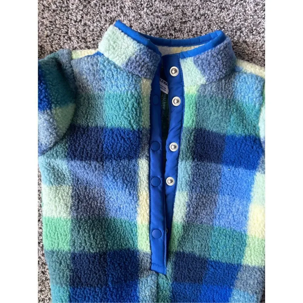 ❤️Old Navy Cozy Sherpa Snap Button Onesie 6-12M